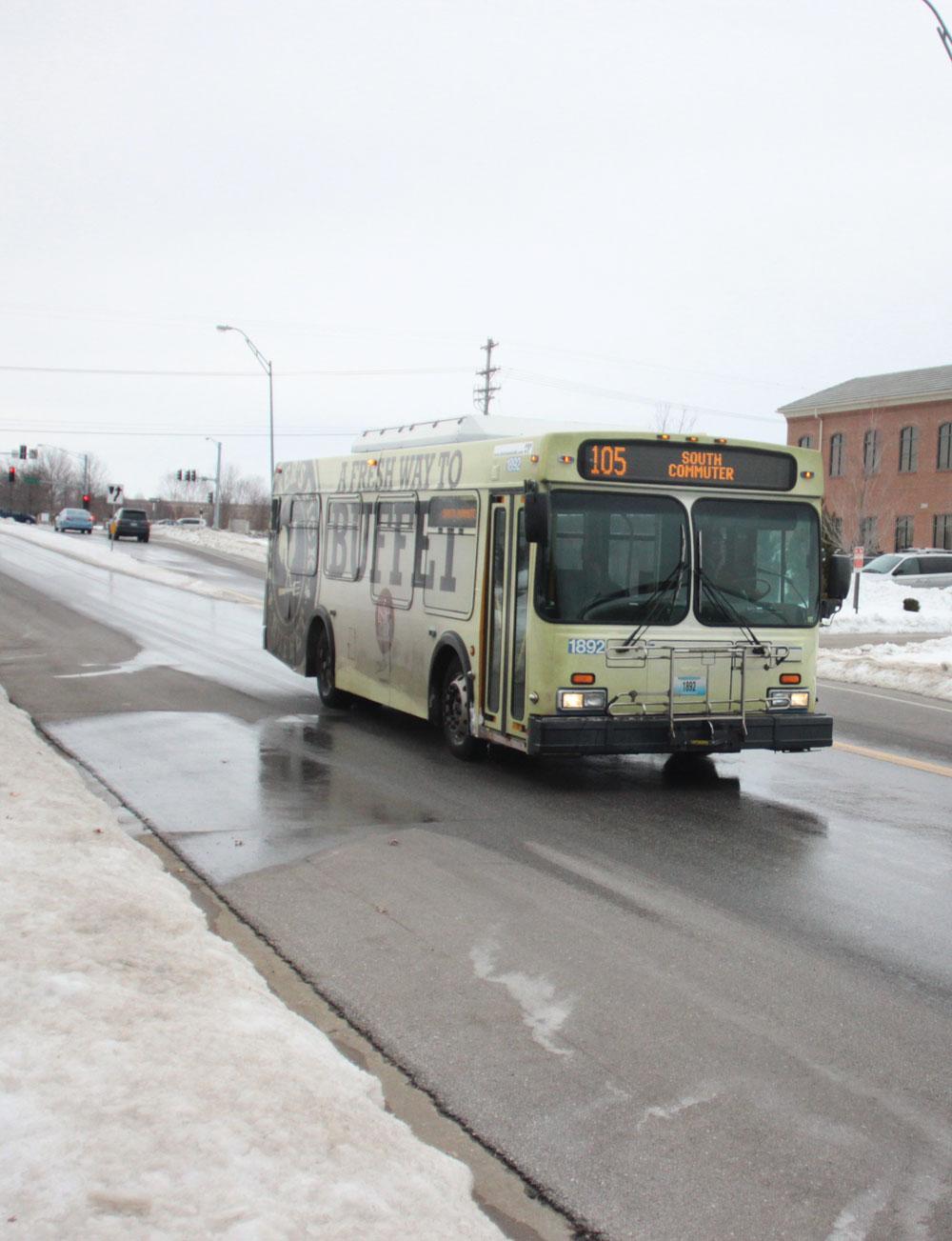 As part of transportation considerations for the future, the district may incorporate service from city buses for students. Photo by Adam Schoelz