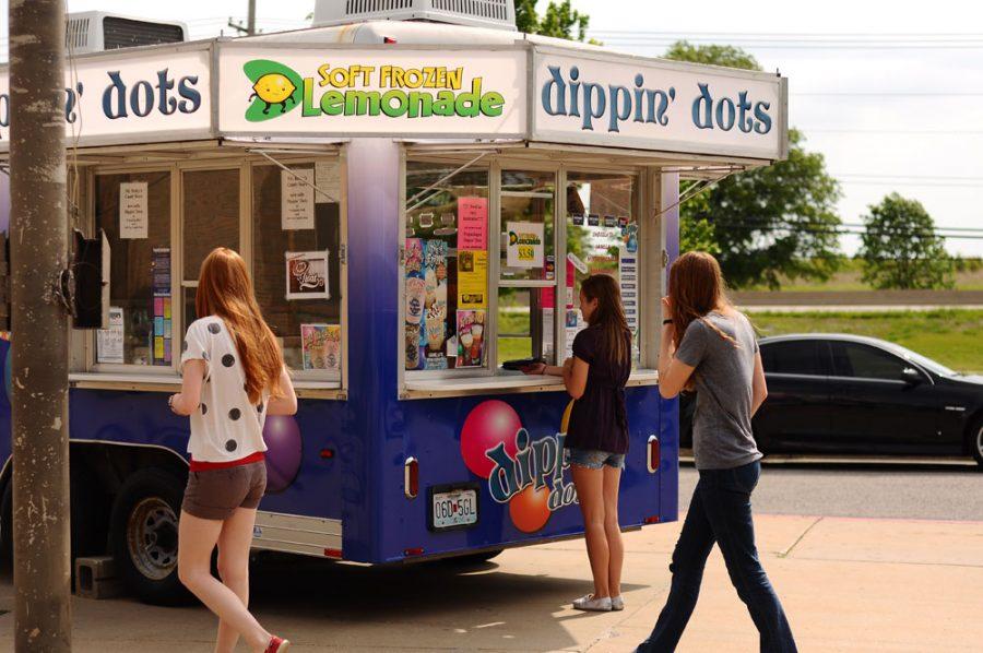 Students can buy Dippin Dots outside the school on Oct. 4 from 9 a.m. to 3:30 p.m. Half the proceeds go to the school. Photo by Muhammad Al-Rawi