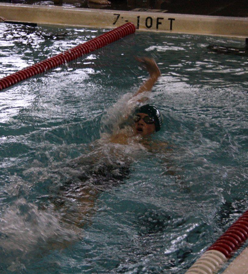 RBHS Swim Team takes 5th in Truman Invitational with impressive skill in their competition. Photo by Stazi Prost.
