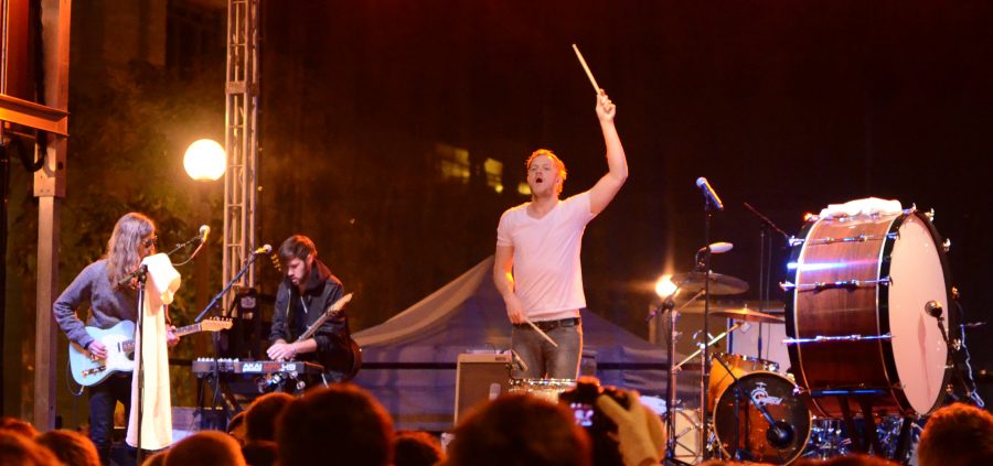 Imagine Dragons gained fame from their hit “It’s Time,” on their album “Continued Silence EP.” The band released the EP on Valentines Day of 2012 and in the summer of this same year, they released another album, “Night Visions.” Since then, Imagine Dragons’ fan base has continued to grow all over the world. Photo by Patrick Smith