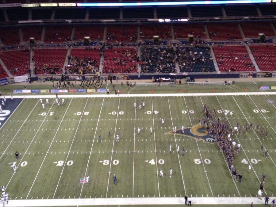 A look at the Edward Jones Dome in St. Louis, where the Bruins took on Blue Springs for the football state championship match.
Photo by Maribeth Eiken