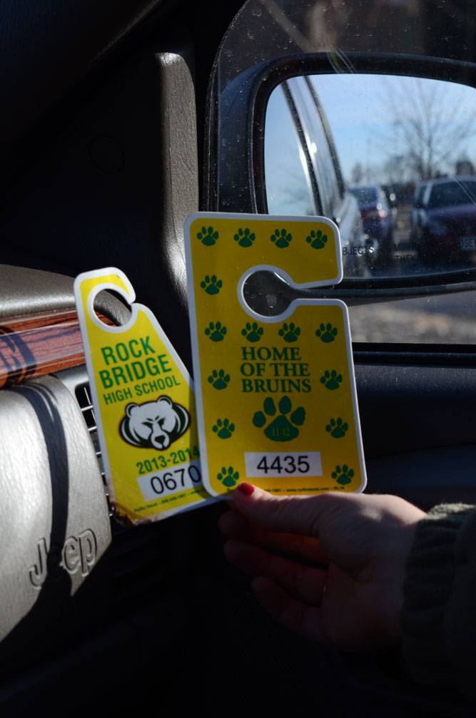 The new parking tags will differ greatly from the general parking tags. Photo by Mikaela Acton.