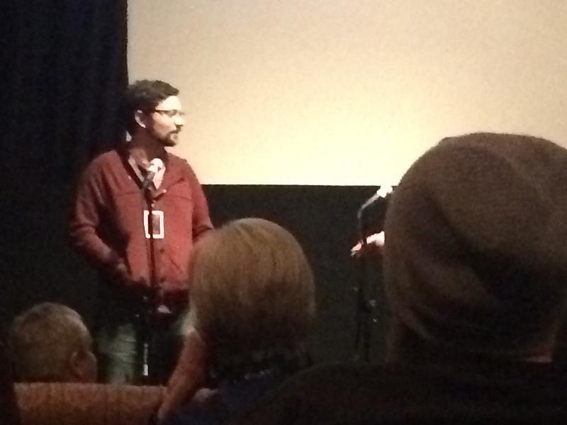 Ryan Murdock, director and produce of "Bronx Obama" speaks after his film. Photo by Brayden Parker