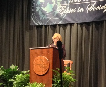 Nina Totenberg speaks at Columbia College