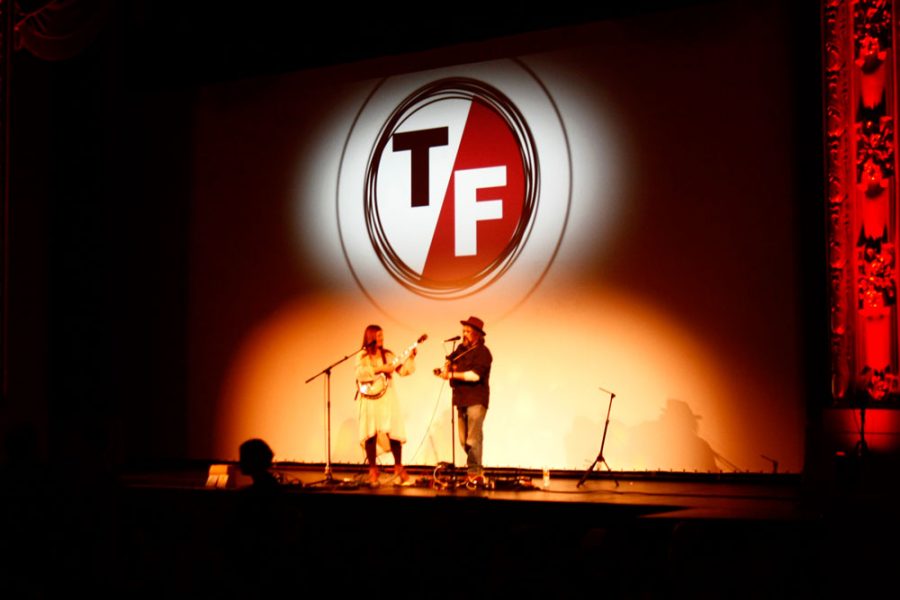 Musicians at last years True/False sophomore screening play before the showing of the movie The Bad Kids. Last years movie generally provoked a positive response from students, but this year what the reception by students will be is uncertain. Photo by Grace Vance