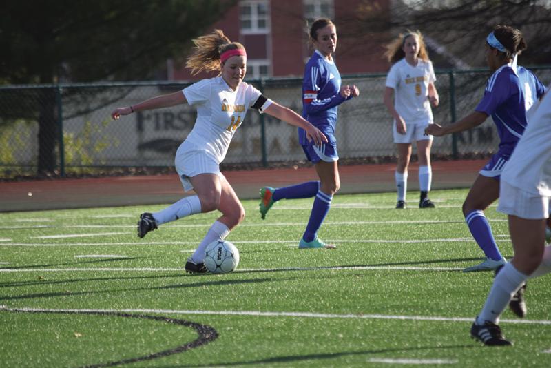 Girls soccer drops second match in St. Dominic Tournament
