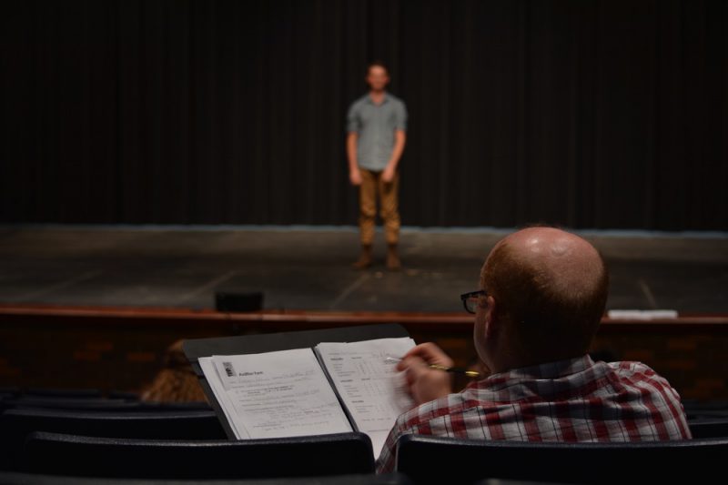 Mike Pierson, choir director, was one of the two judges for musical auditions this year.