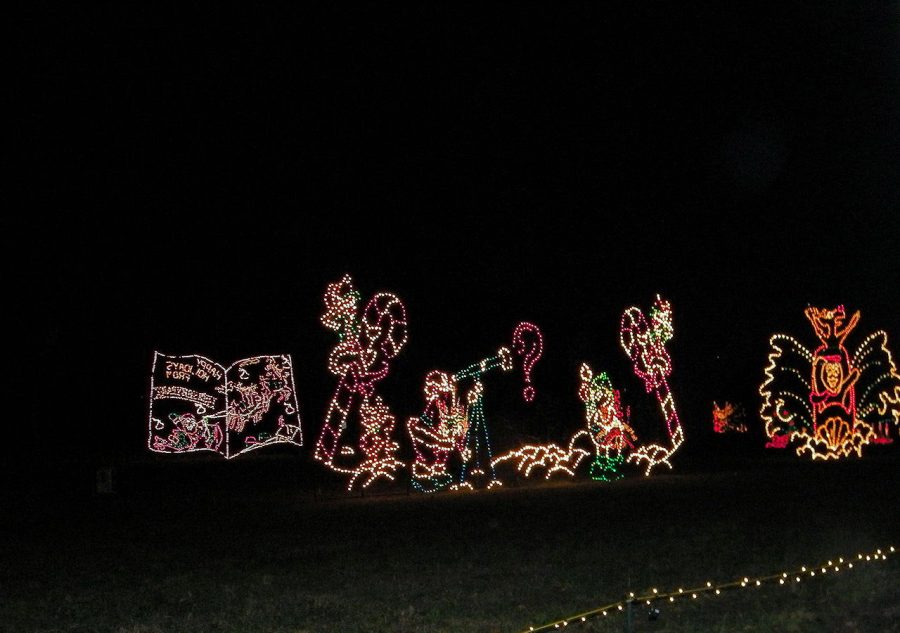 Decorations light up the holiday season