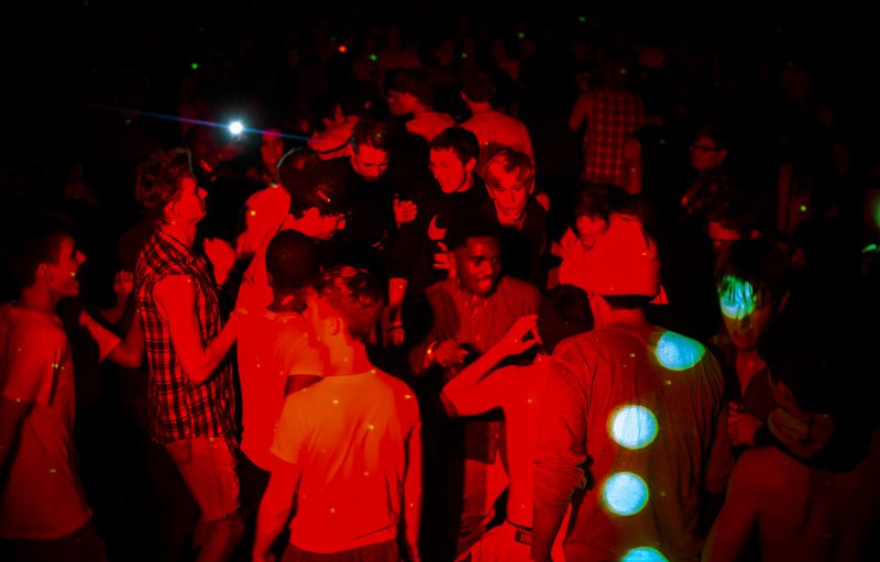 After the game against Helias Catholic High School, RBHS students gathered in the main gym for the homecoming dance. Student Council sold more than 485 tickets for the dance. Photo by Maya Bell.