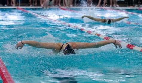 Girls swim competed against Hickman, Battle, and Hannibal high school swimmers, Saturday, Feb. 2 
