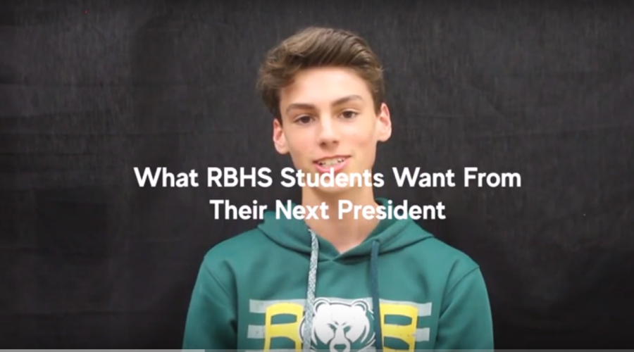 Students display their views on what they want from the next president