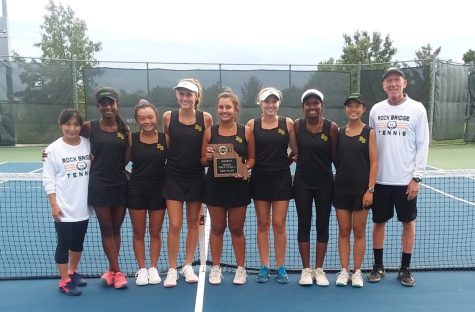 Girls tennis team wins team districts