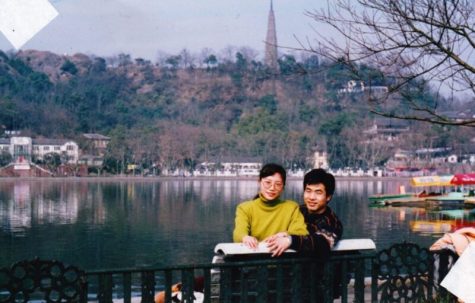 My mom and dad in Hangzhou. Photo courtesy of Sarah Ding.