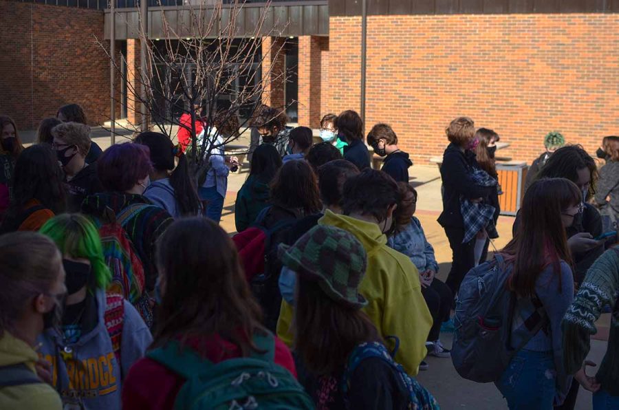 RBHS students walkout  to demand  return of masks