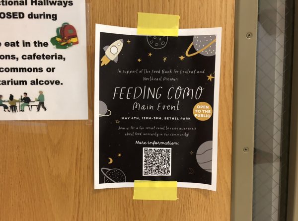 Photo of Feeding Como flyer. The main event for Feeding Como is May 4, from 12pm-3pm at Bethel Park. 