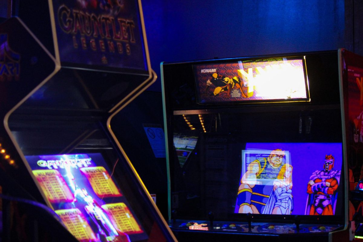 Photo of an arcade game at Witches & Wizards Arcade.