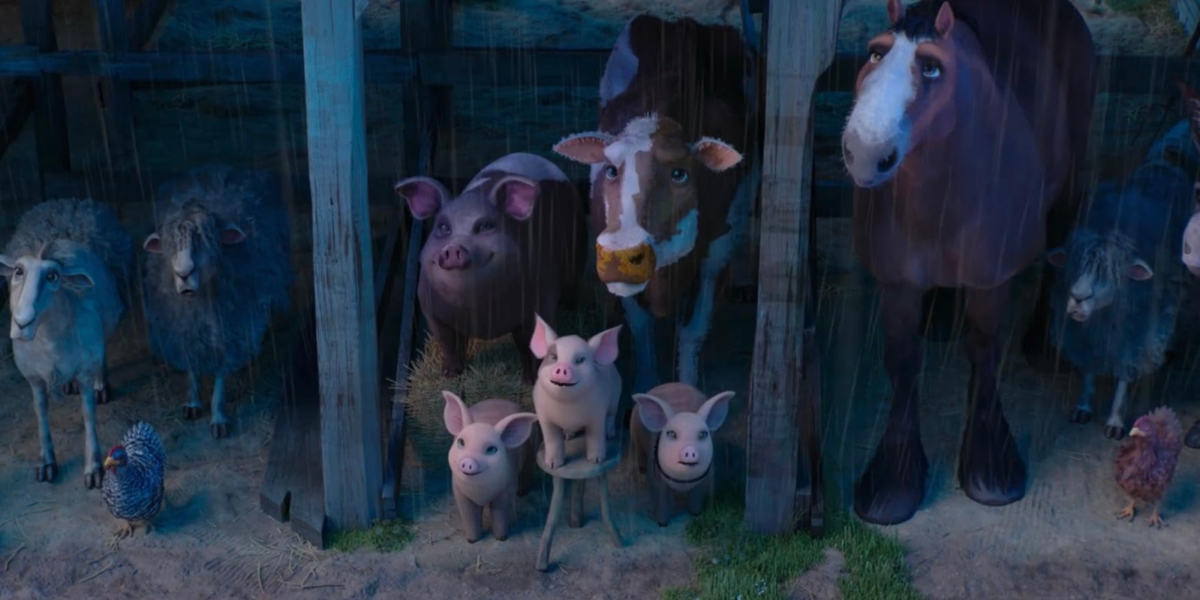 Screenshot of "Animal Farm" (2025). Courtesy of IMDB.